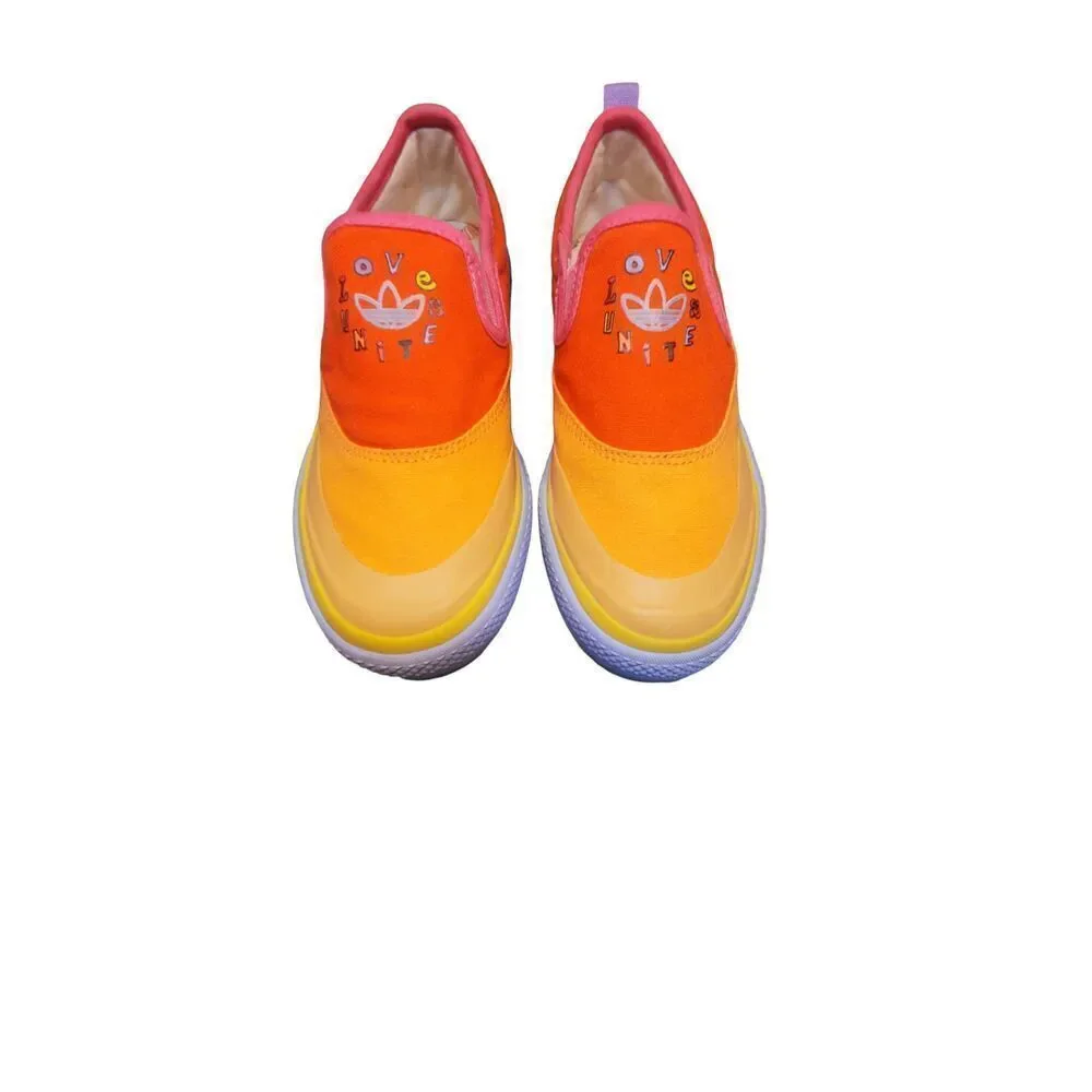 Adidas Originals Nizza Slip-On Pride Rainbow GW2421 Shoes Sneakers Size 4 NO BOX